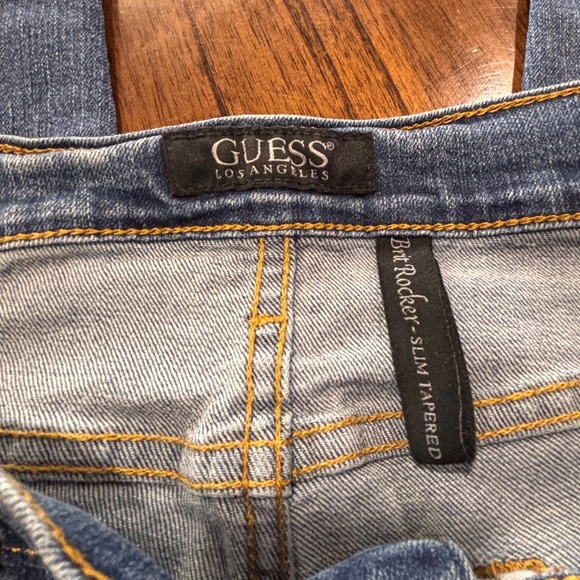 Guess women's Brit Rocker slim taper leg jeans 33 x 32 - Picture 9 of 13